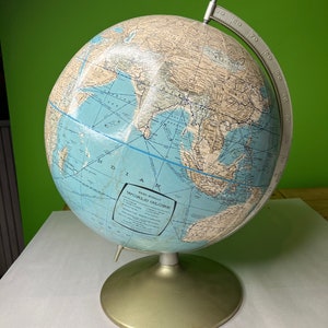 Vintage Rand McNally World Globe
