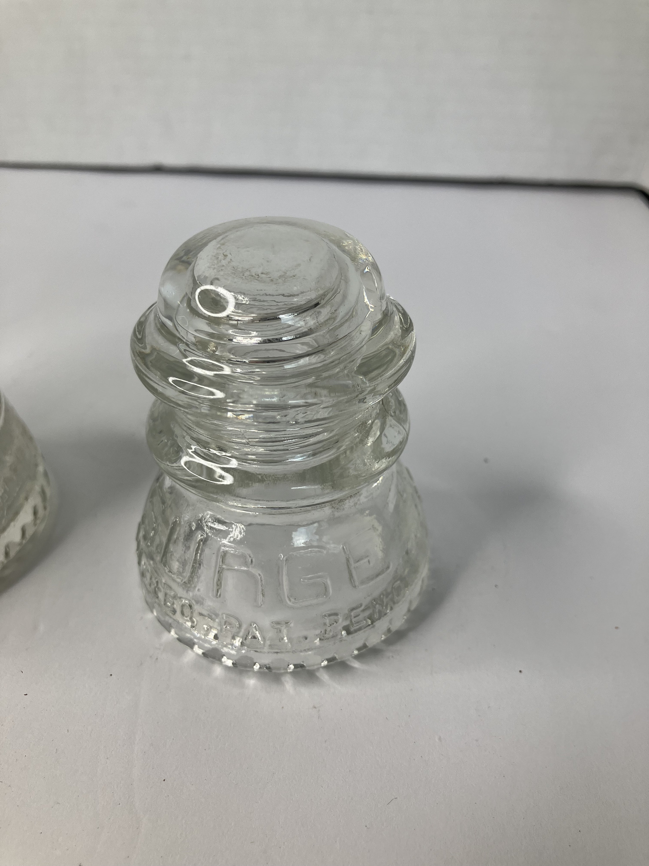 Hemingray 14 Vintage Clear Insulator Variety Lot Hemingray TS 18-57 Hemingray 10 ...