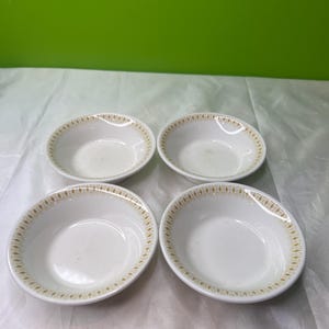 Vintage Shenango China Saucen Schalen Restaurant China Retro Gold Rim ~ 4er Set