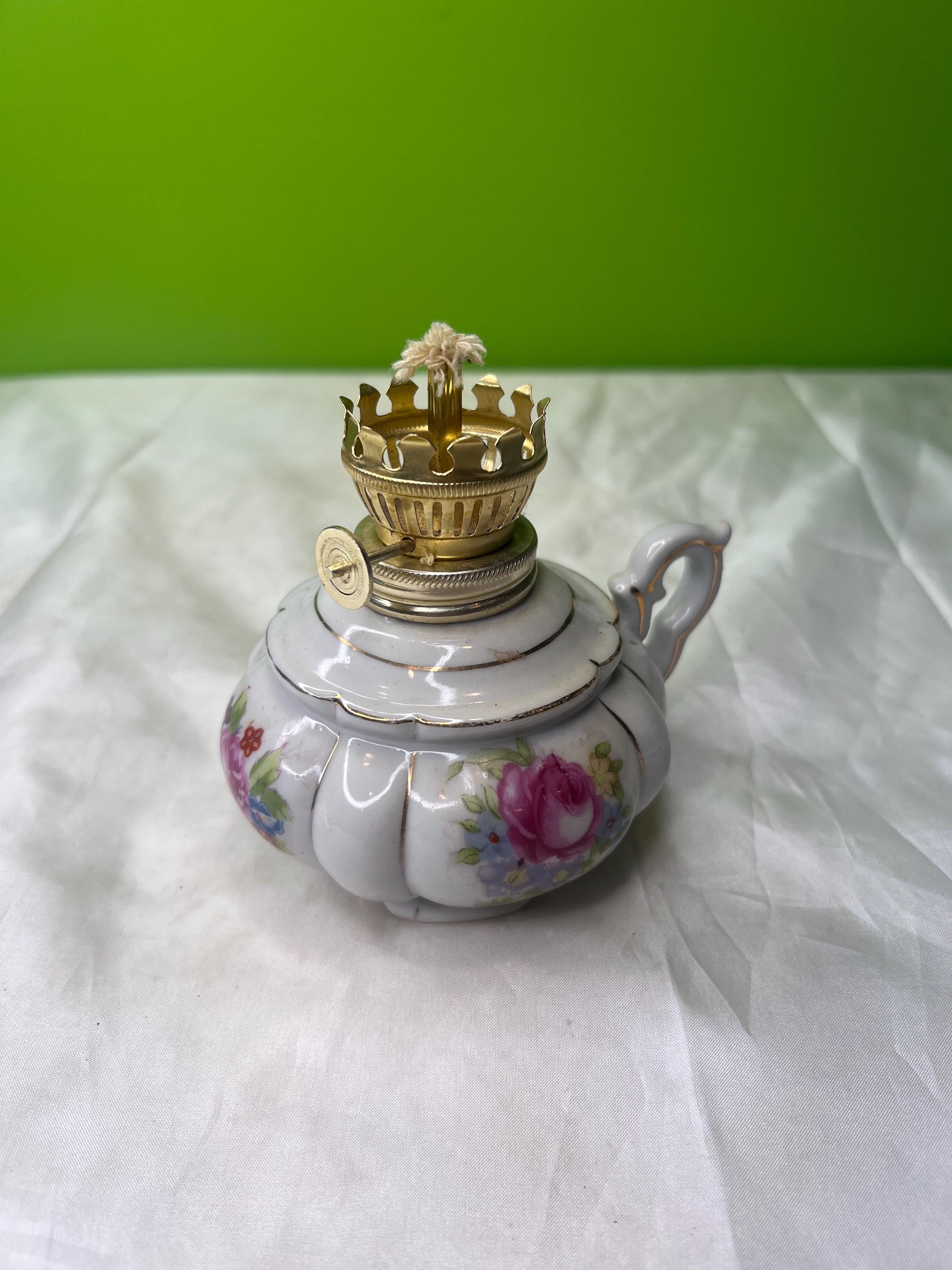 フランスLA MAISON DE L'ETAINガラス製オイルランプ/花器飾物 フランス