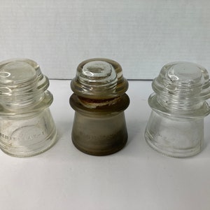 Hemingray 17 Vintage Hemingray 17 Glass Insulator Set of 3 2f - Etsy