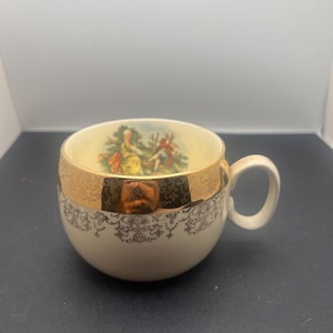 Vintage Sabin Crest-O-Gold Sabin WS George and Martha Tea/ Coffee Cup ~ 22K warranted Gold