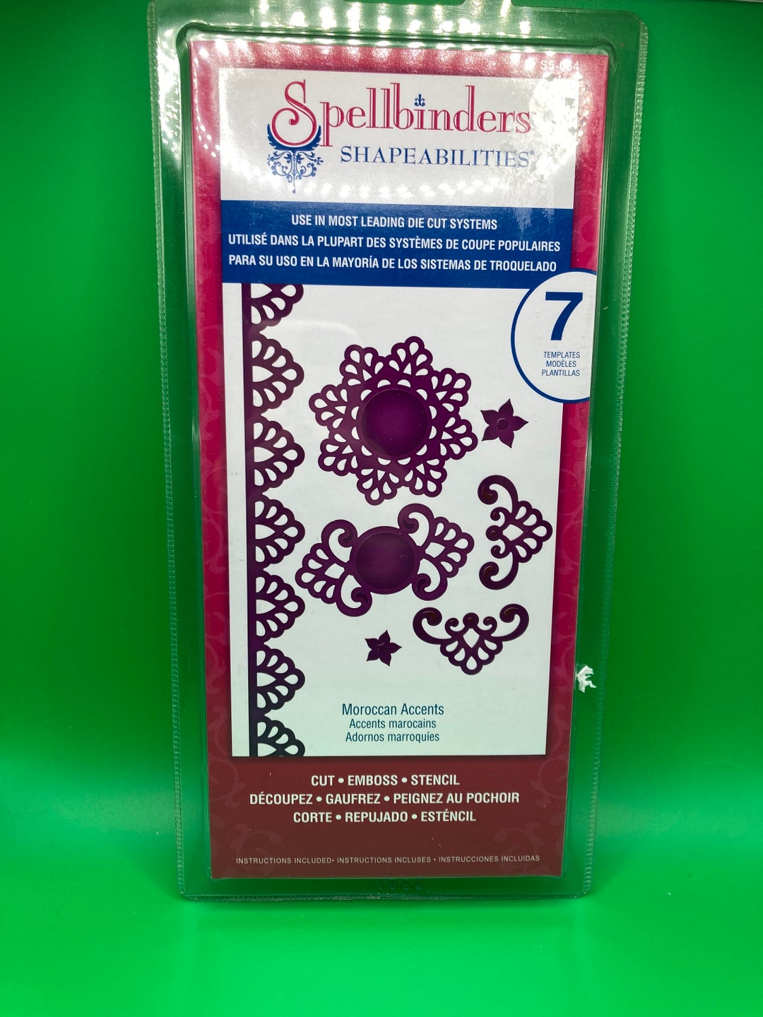 Spellbinders Shapeabilities S5064 "moroccan Accents" Cut, Emboss ...