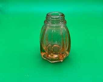 Vintage Salz- und Pfefferstreuer aus bernsteinfarbenem Glas