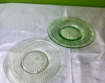 ヴィンテージ ウランガラス製小皿 - Etsy 日本