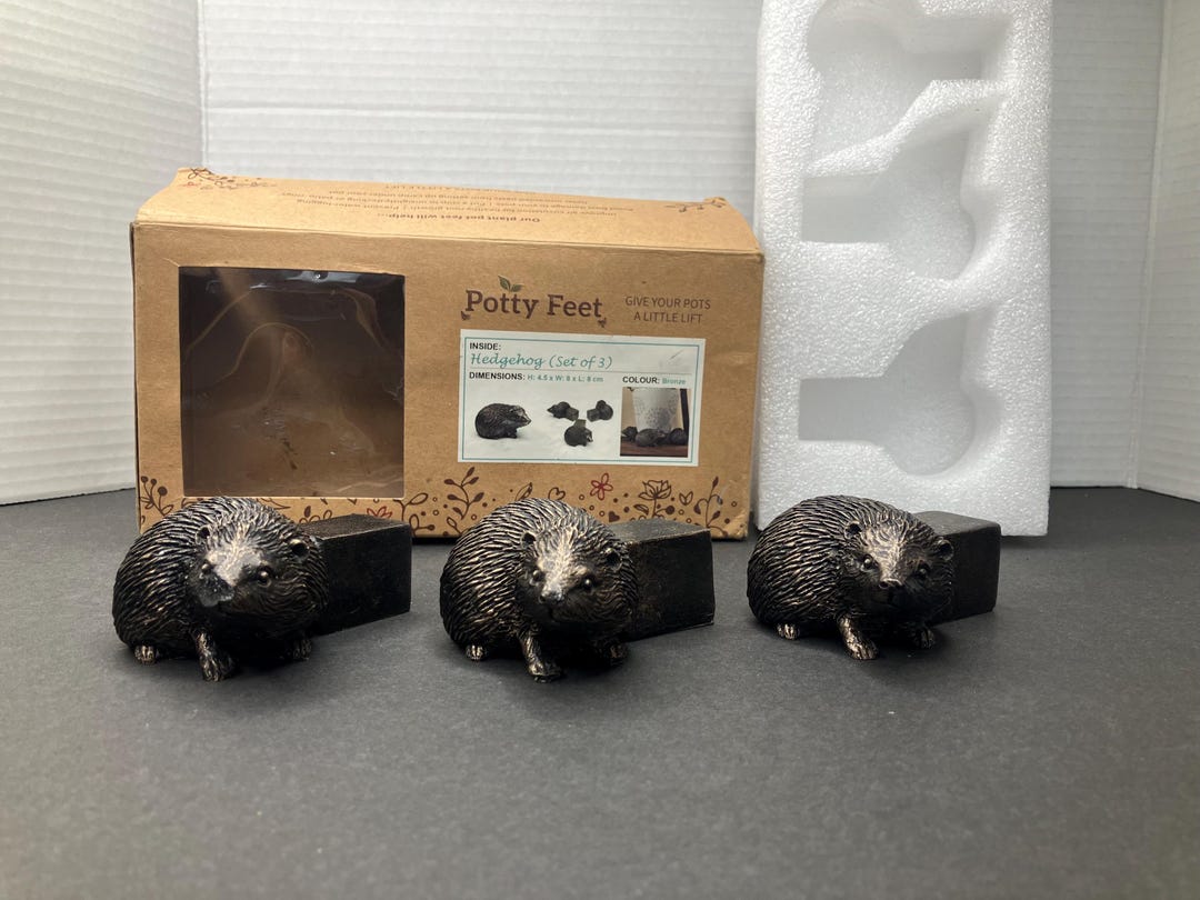 Jardinopia Piedi per vasi di piante Potty Feet Pig, set da 3
