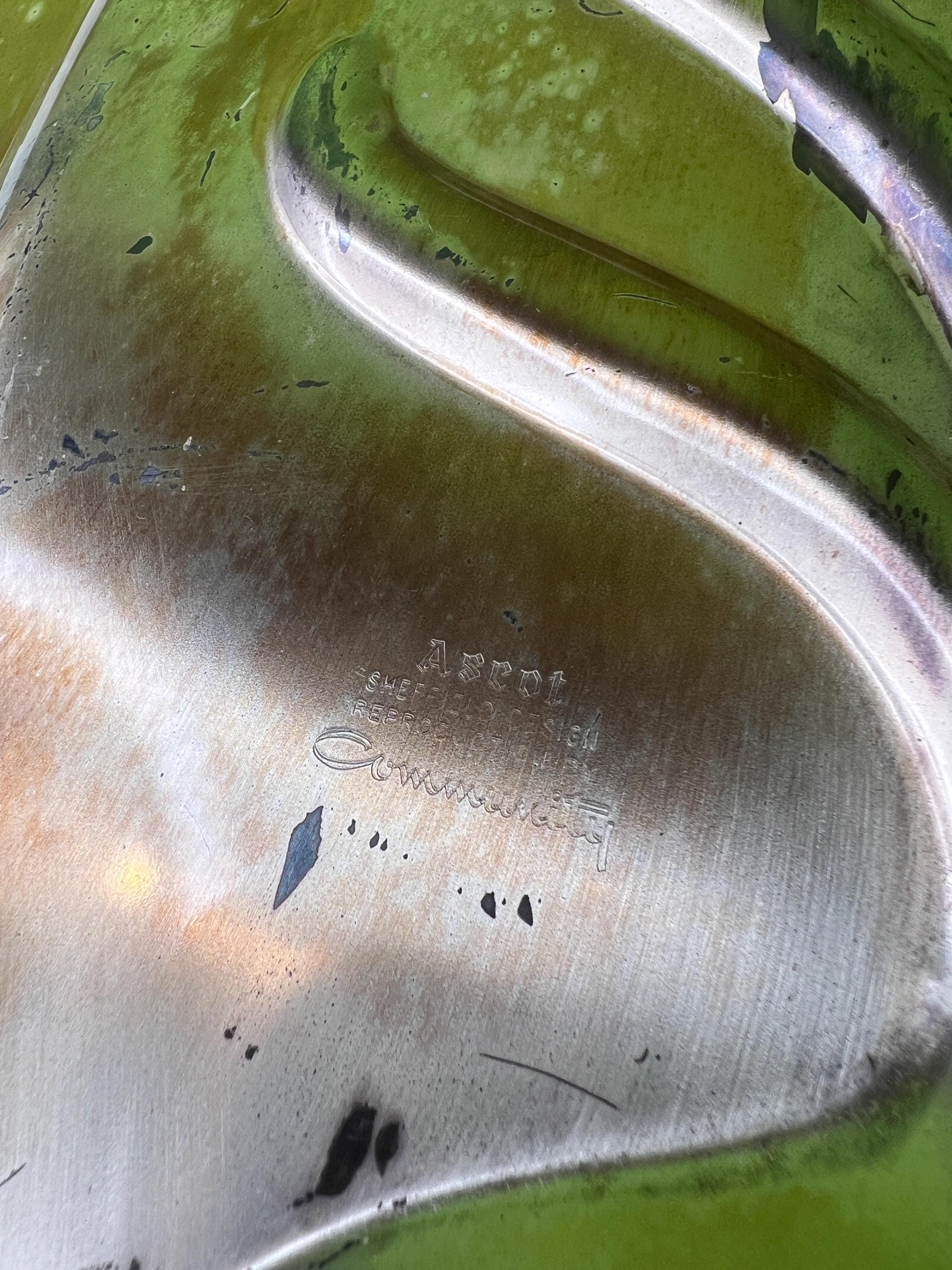 Vintage Ascot Sheffield Design Community Silverplate Footed Ornate