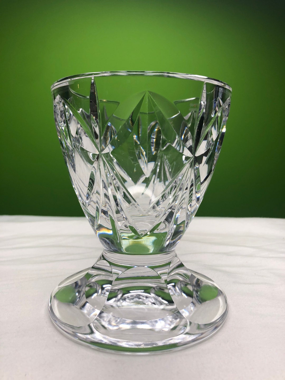 Vintage Waterford Crystal Marquis Vase 5 Inch Wide Mouth With