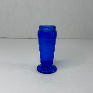 Vintage Cobalt Blue Depression Hazel Atlas Salt/Pepper Shaker CAP MISSING