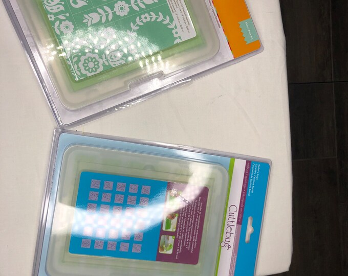 Cricut Cuttlebug Embossing Plates Packages 2 Sets With 10 and 30 Plates