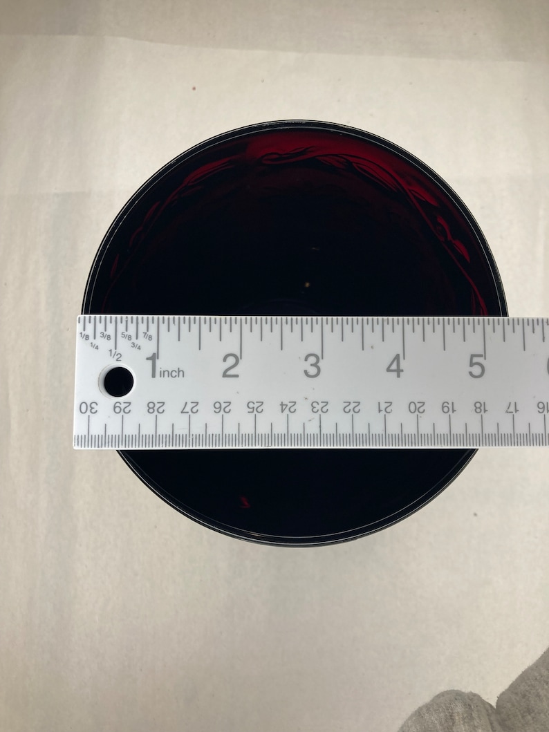 Vintage Princess House Fantasia Ruby Red Large Vase/candle Holder Etsy Australia