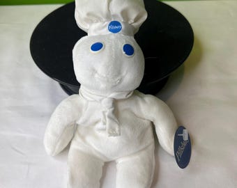 Vintage Pillsbury Doughboy Dough-boy Rubber Doll and Baby