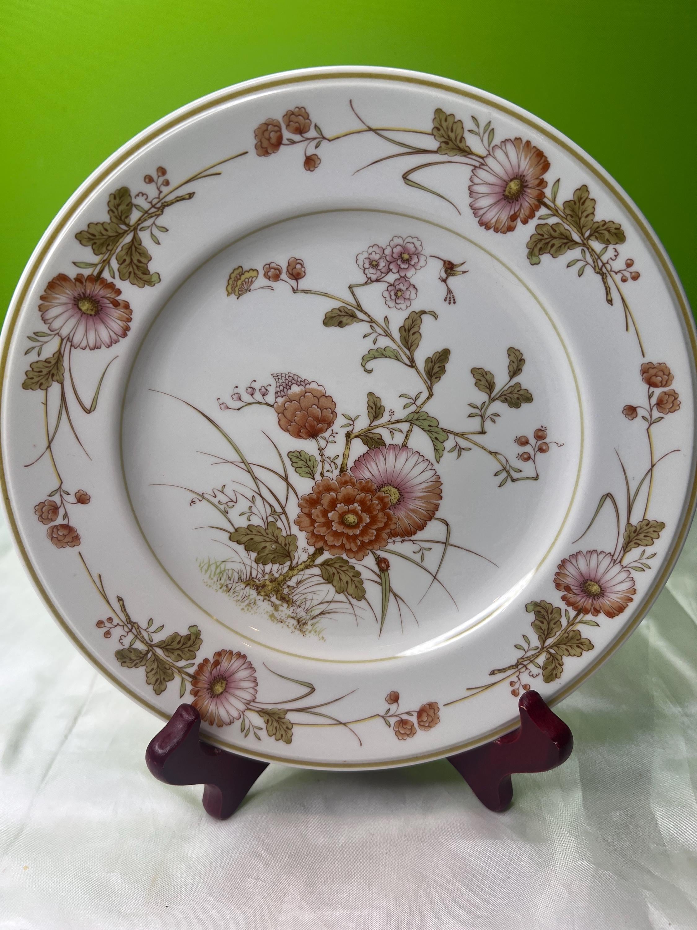 GW SALE☆ロリタケ　昭和レトロ　フローラル柄ウエディングサロンセット Vintage Noritake Versatone Hofgarten Round, Floral Decorated Large