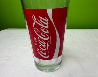 ヴィンテージ コカ・コーラ Enjoy Coke 広告台座グラス 2個セット