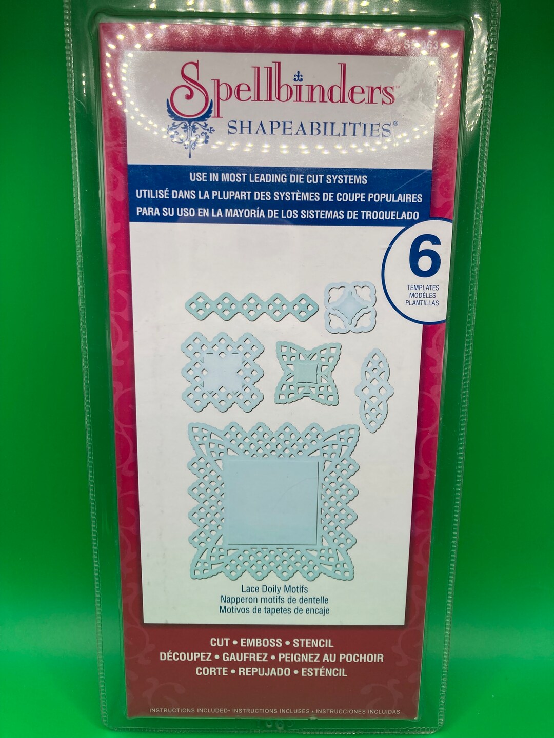 Spellbinders Shapeabilities S5063 "lace Doily Motifs" Cut, Emboss ...