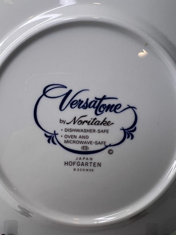 Vintage Noritake Versatone Hofgarten Round, Floral Decorated Large
