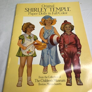 Original Shirley Temple Paper Doll Kit Creates Paper dolls in Full color Very Rare