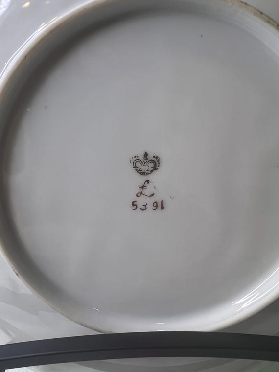 19世紀後半頃 ハンドペイントの絵皿 B 19世紀後半頃 ハンドペイントの絵皿 B 美術品・アンティーク・コレクション