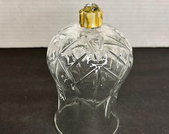 Candelabro votivo grande de vidrio transparente con forma de cruz de estilo vintage para interiores