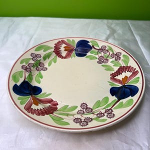 Vintage Petrus Regout Maastricht Holland Spongeware Floral Ceramic