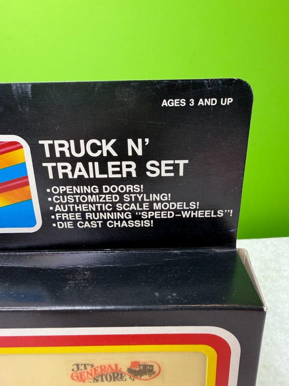 Vintage Zima Road Star Truck N' Trailer Set ~ Die Cast Metal
