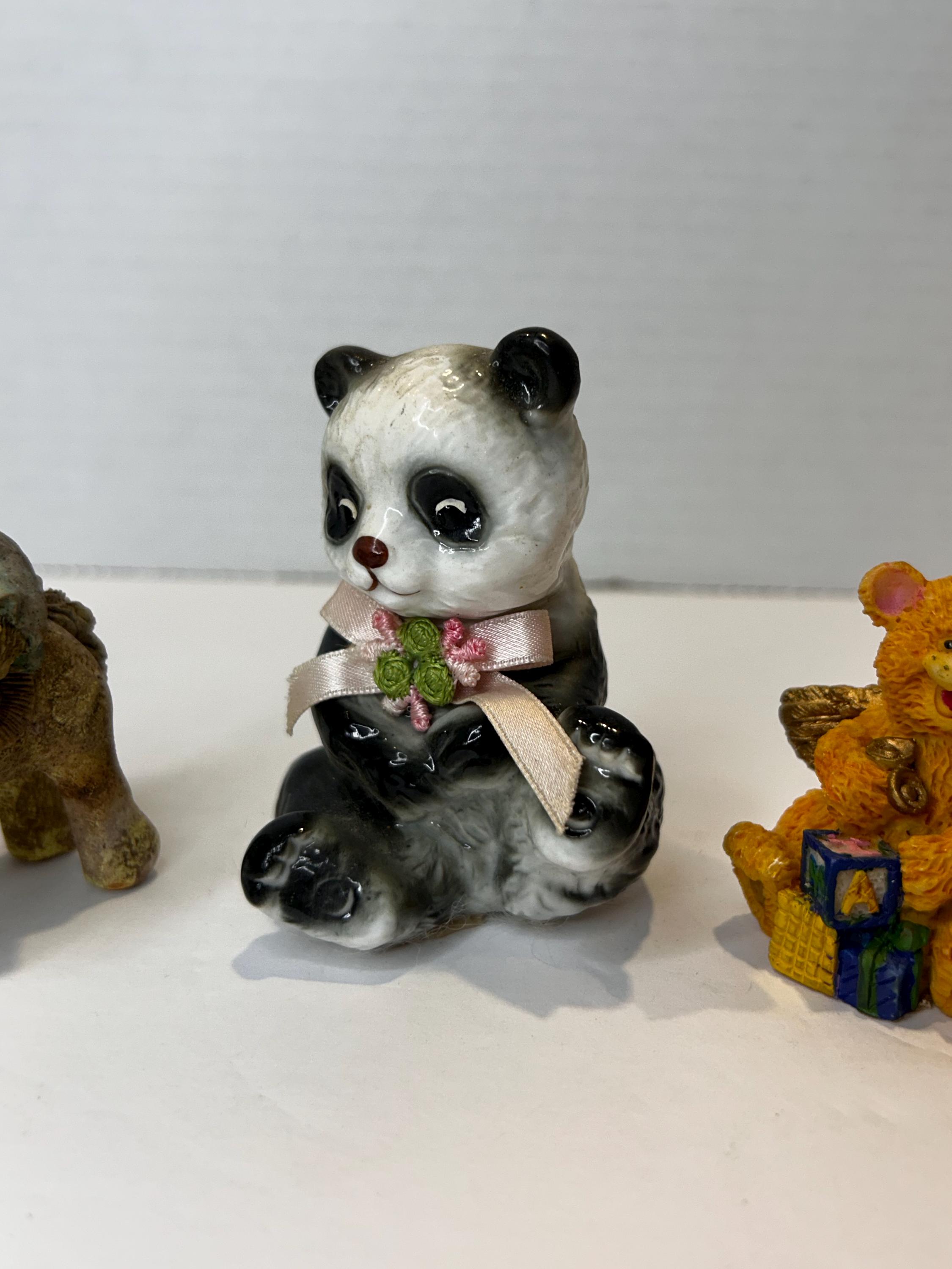 ヴィンテージ クマの小物 3 点セット - ホビー ホース、パンダ、テディ