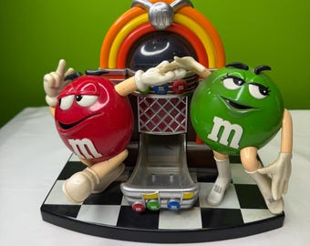 Distributore di caramelle multicolore Vintage M&M Cafe Jukebox ~ Sembra funzionare