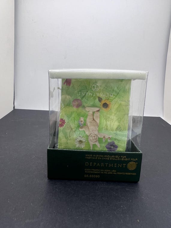 Vintage Dept 56 Snowbabies Thread of Hope Hinged Trinket Box View 4