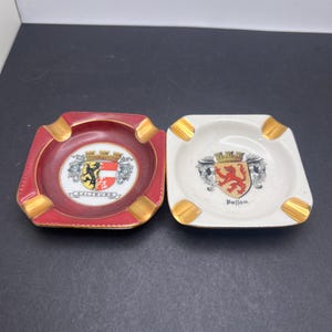 Vintage Choice of Bavaria Porcelain Ash Trays Made in Germany