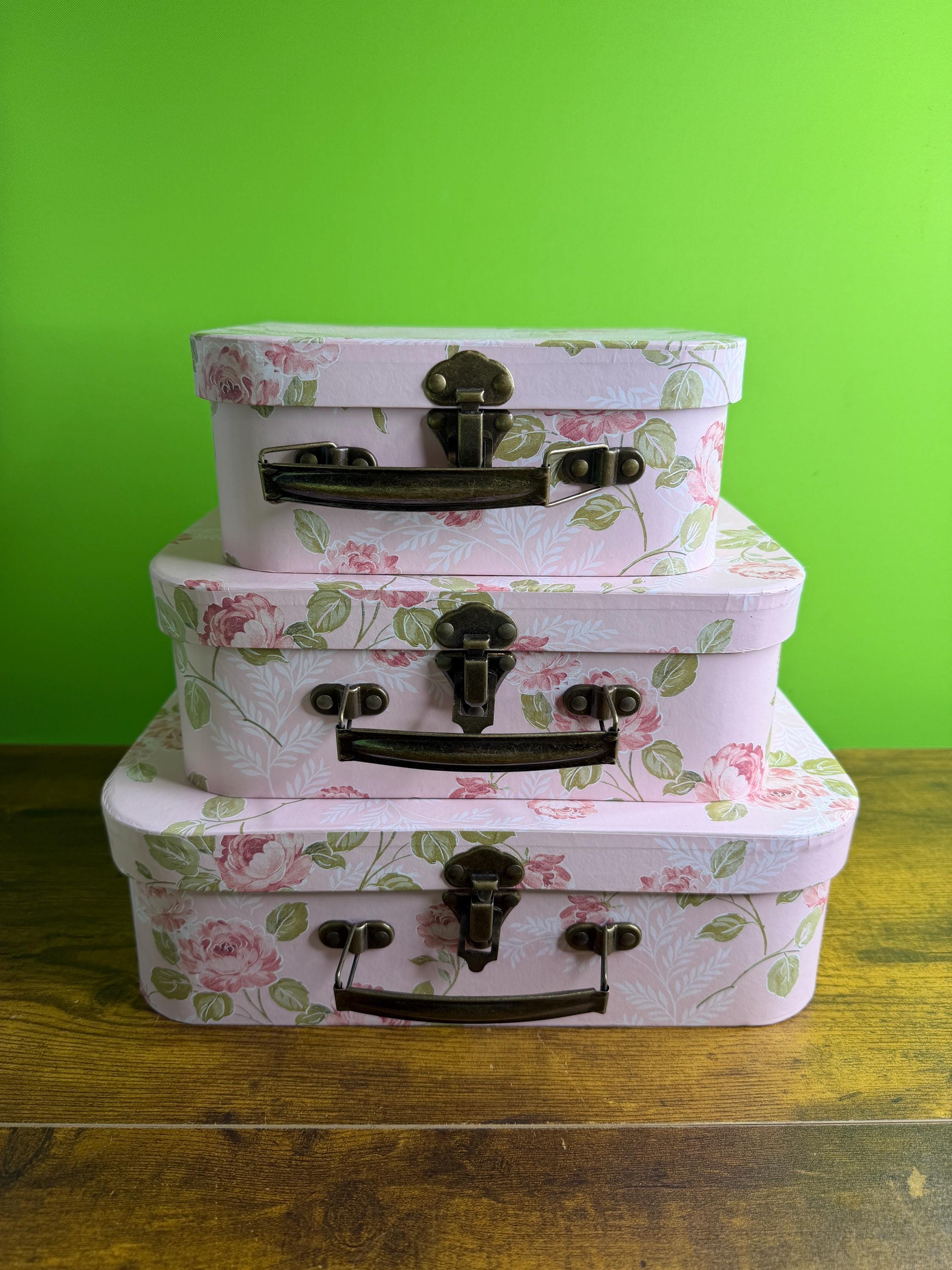 Vintage Hat Box Suitcase - Etsy