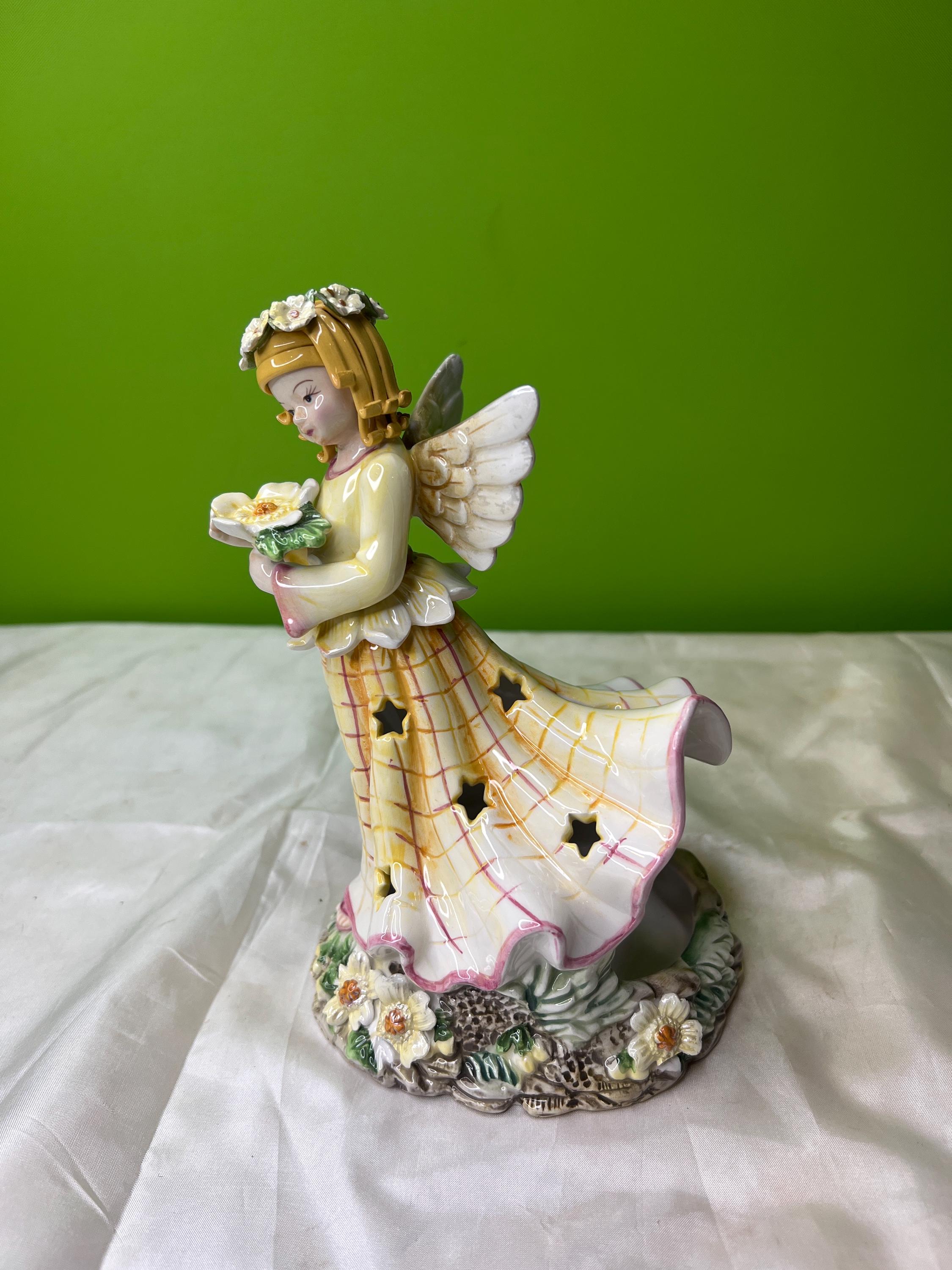 Vintage Demdaco Wildflower Angels Figurine by Kathy Killip