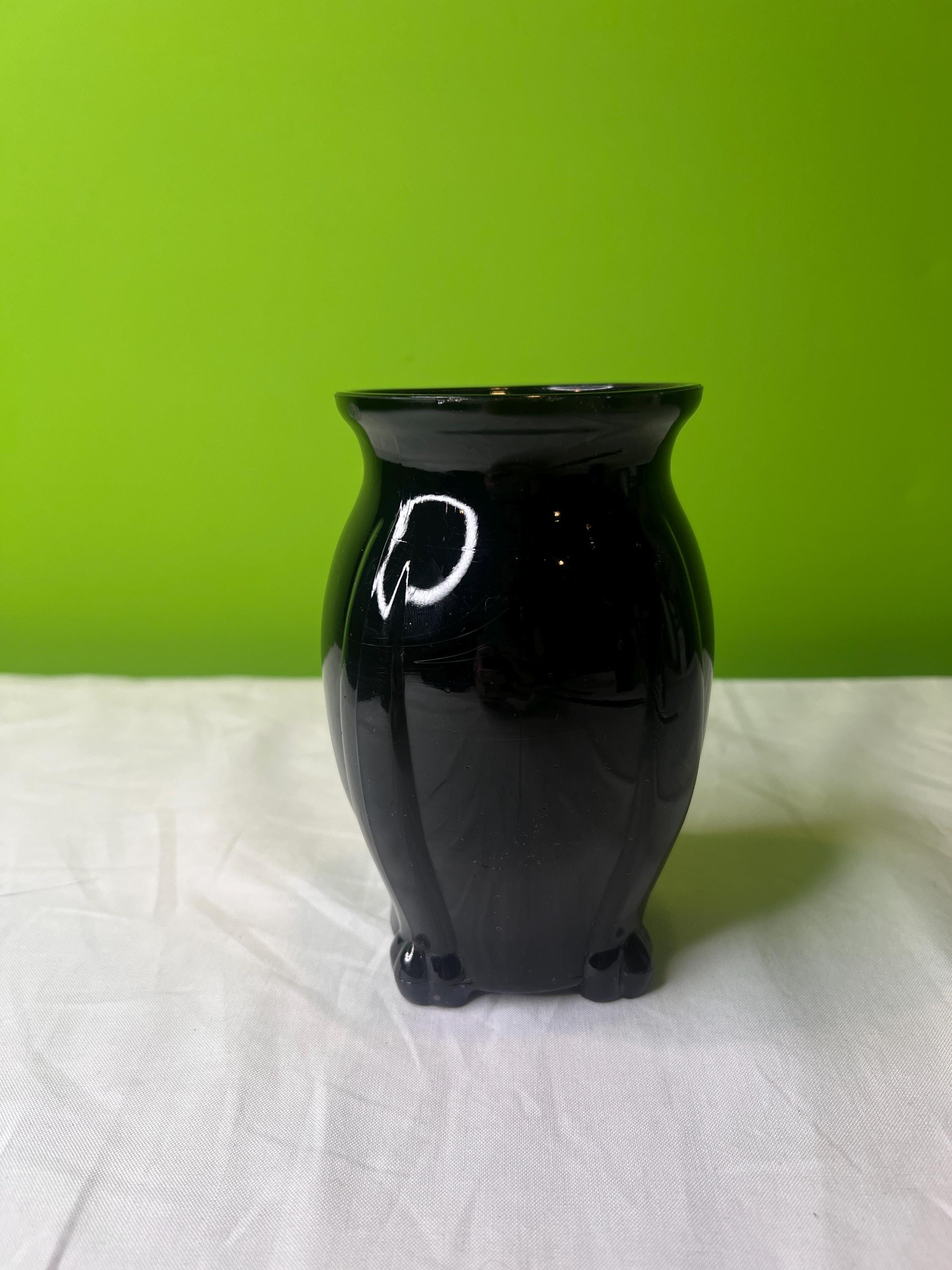 ヴィンテージの黒い花瓶 - Etsy 日本