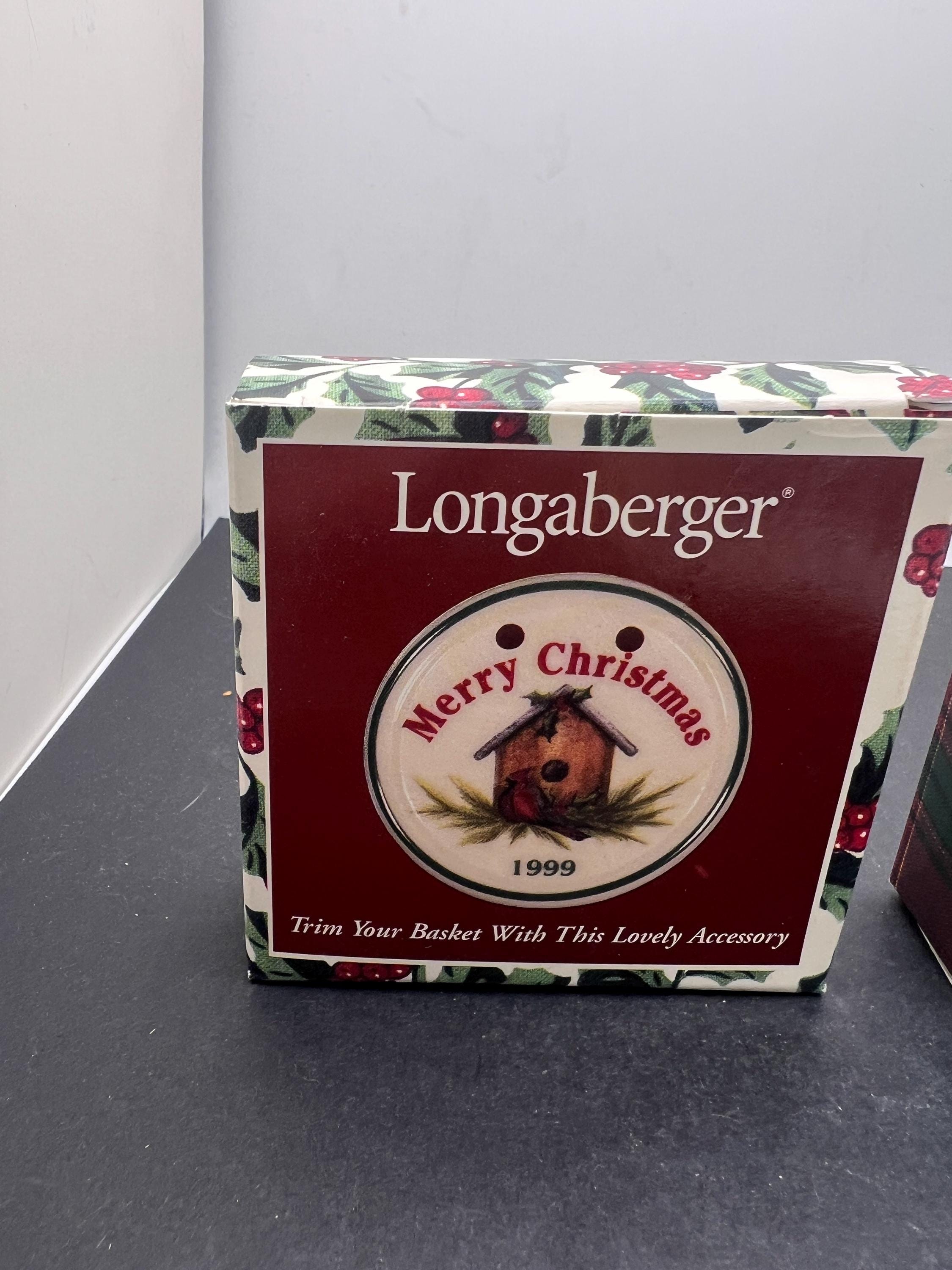 ヴィンテージ ロンガバーガー セラミック クリスマス 1999 または 2000