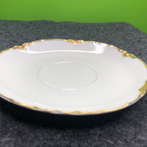 Vintage Haviland Limoge of France Ranson Pattern with Gold Accents Saucer 10 piece set included