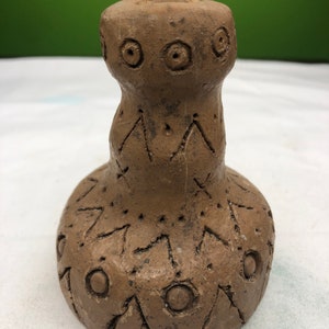 Wazon Vintage Pottery Bud z klasycznym wzorem i kolorystyką
