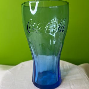 Vintage Cobalt Blue Coca Cola Glass Collectable