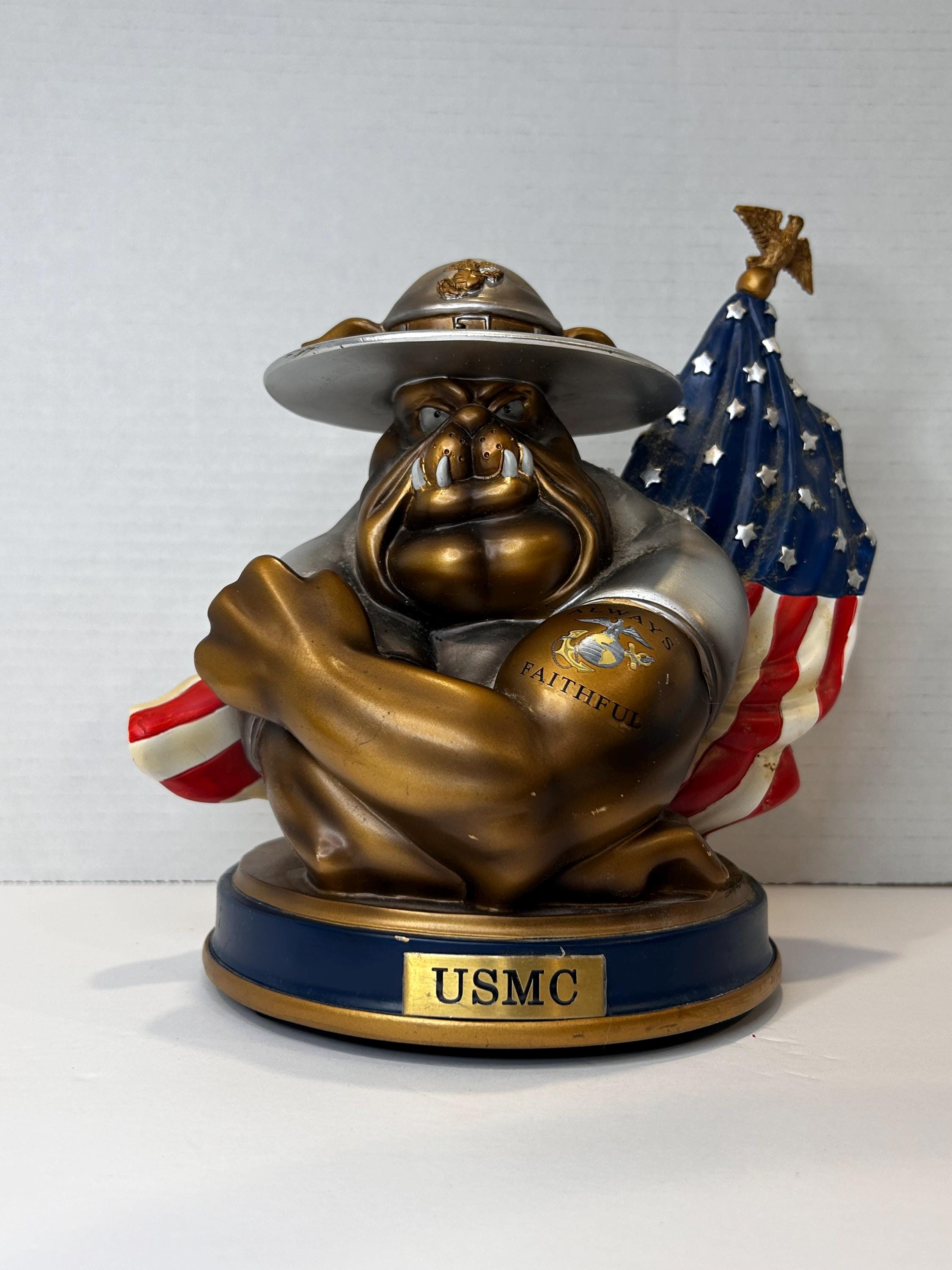 【新品未使用品】LGB BEWARE OF THE DOG タンク　初期 Vintage USMC Always Faithful Bulldog Piggy Bank Devil Dogs