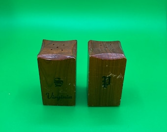 Vintage Salz- und Pfefferstreuer aus Holz