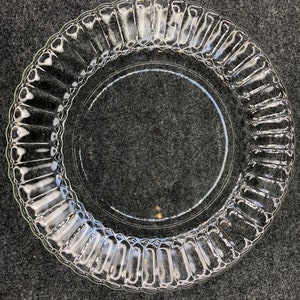 Vintage Fortecrisa of Mexico Glass Side desert salad plate with Gorgeous Clear look and exquisite rim details