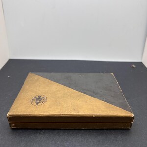 Vintage set med 2 kortlekar, en fortfarande förseglad i en Crest Playing Card Co.-låda