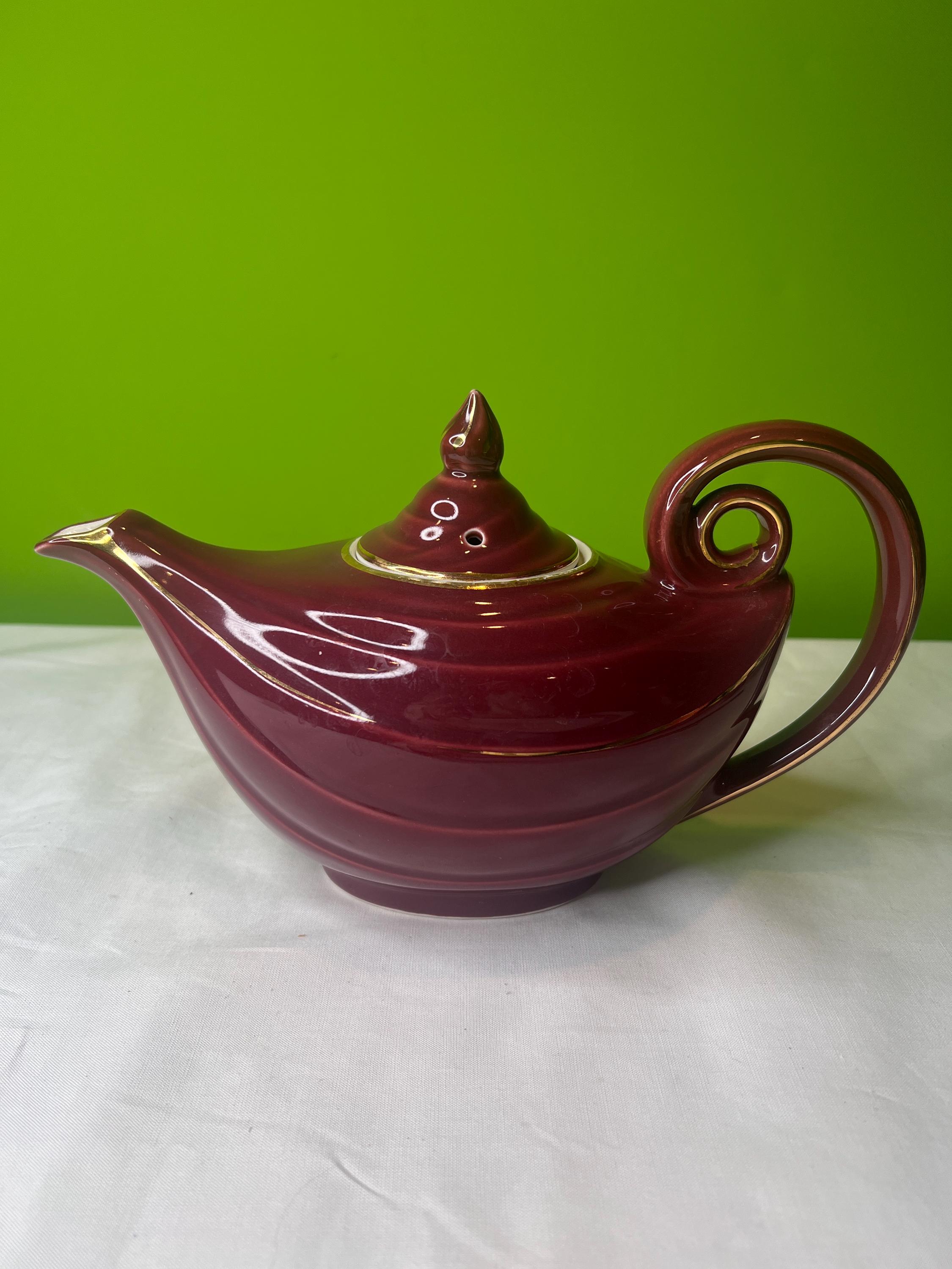 Genie Teapot - Etsy Canada Tazo 1990s Golden Ochre Ceramic Magic Aladdin’s Lamp Genie Teapot With Two Cups main image 0