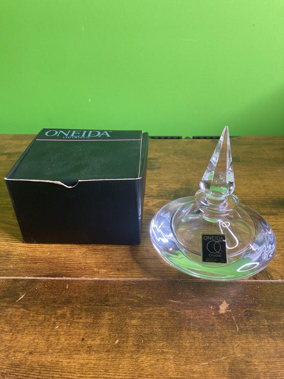 Vintage Oneida Ltd. lead crystal perfume bottle