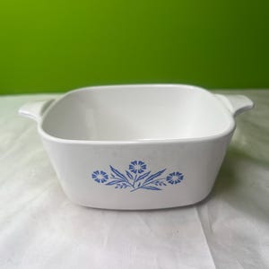 Fuente para hornear vintage Corning Ware Cornflower Blue Petite P-43-B de 2 3/4 tazas sin tapa