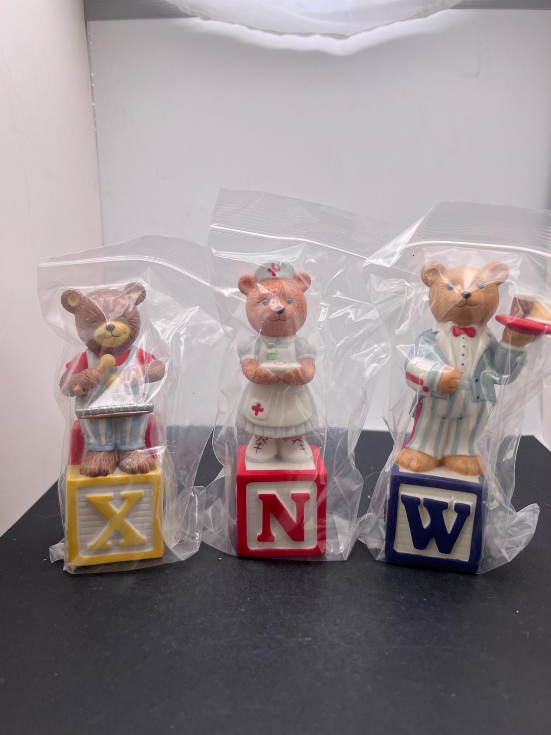 Vintage Choice of Alpha Block Bears 1994 Bronson Collectibles ~ Choice ...