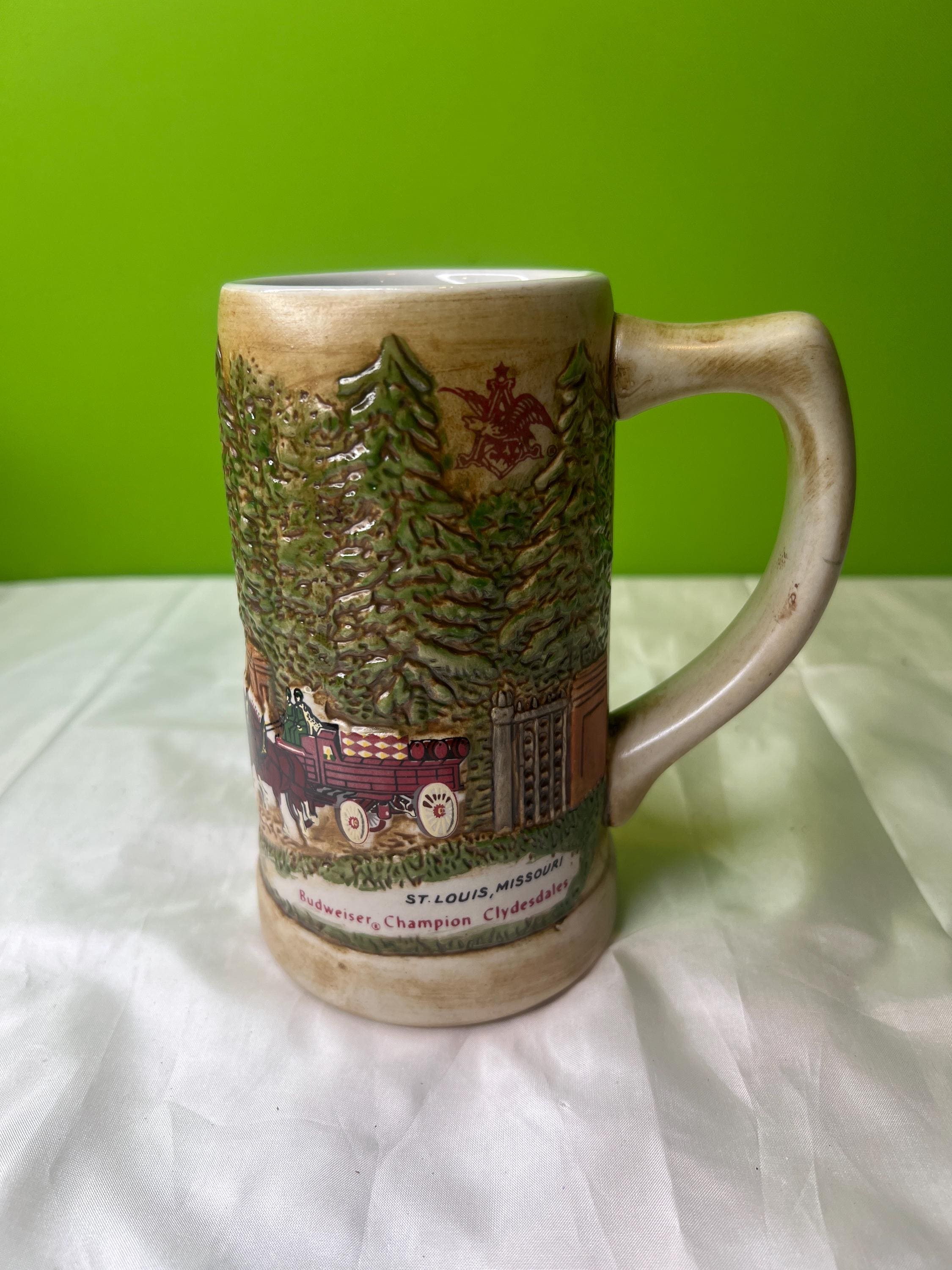 Vintage Budweiser Champion Clydesdales Stein Ceramarte Made in