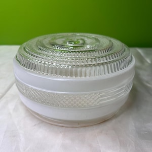 ヴィンテージ シーリングライトカバー テクスチャードガラス ホワイトトリム ミッドセンチュリー シーリングシェード アンティークガラス ライトシェード シーリングライト器具 1950年代