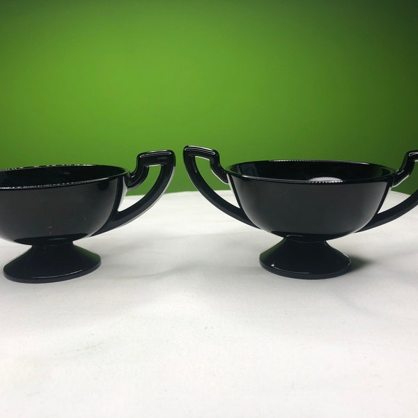 Black Milk Glass Etsy