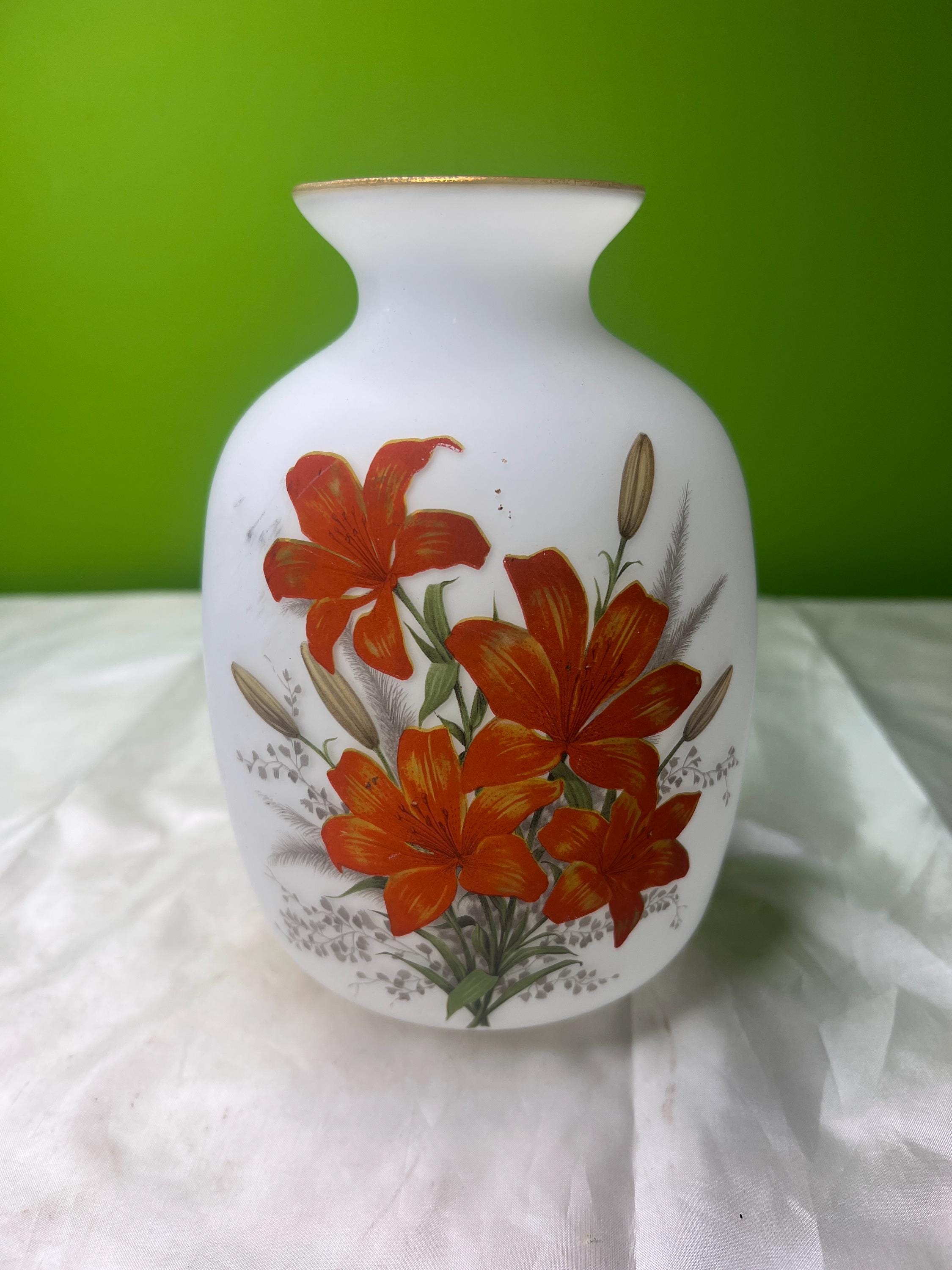 ヴィンテージ エネスコ ジャパン サテン仕上げ オレンジ デイリリー