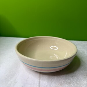 Mccoy Pink and Blue Stripe Pottery - Etsy