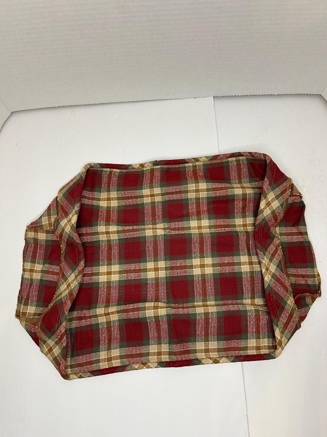 Longaberger Large Harvest Blessings Liner In Orchard Park Plaid